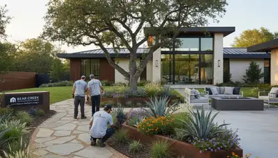 Landscaping team serving Austin, TX with professional outdoor property care