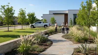 Landscaping crew serving Austin, TX with professional yard maintenance and outdoor care