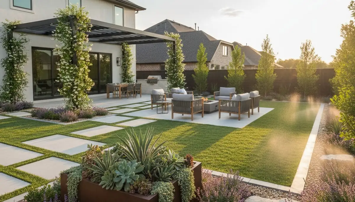 Landscaping team serving Austin, TX with professional lawn care and outdoor maintenance services