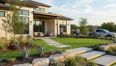 Landscaping service in Austin, TX for residential lawn care and yard maintenance
