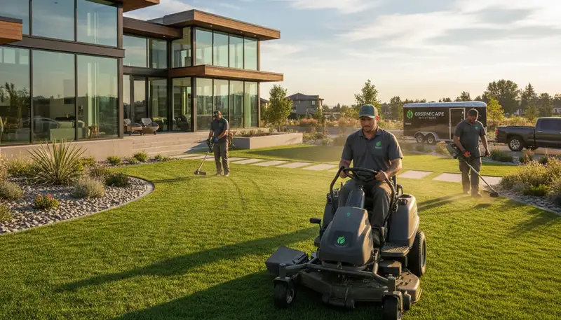 Professional lawn mowing service in Austin, TX by Chop Chop Landscaping keeping lawns healthy and neat